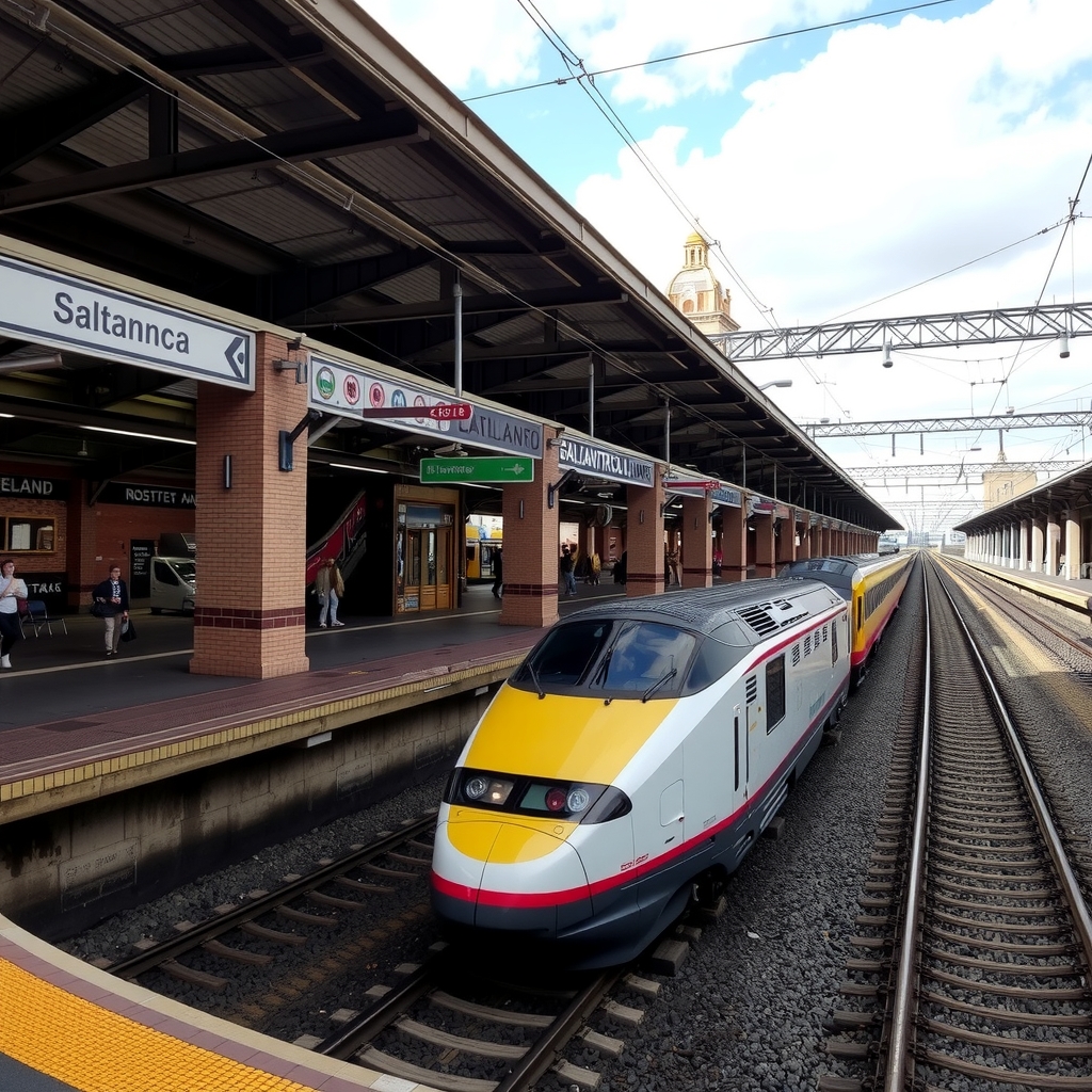 salamanca train station by मुफ्त एआई छवि जनरेटर - बिना लॉगिन के✨ | AIGAZOU