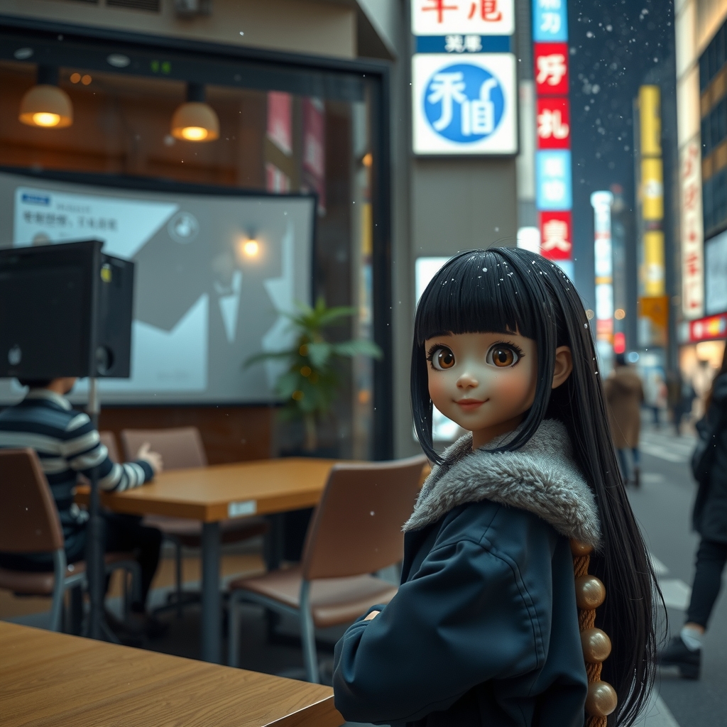 christmas night young man meeting girl shibuya scramble by मुफ्त एआई छवि जनरेटर - बिना लॉगिन के✨ | AIGAZOU