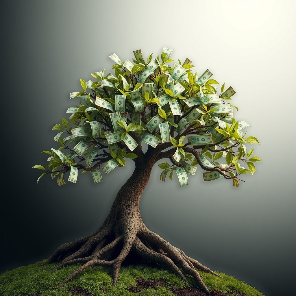 money tree by Free AI Image Generator & Maker - No login required✨ | AIGAZOU