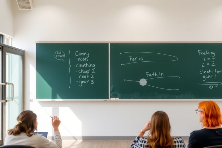 in class right half of blackboard and open glass door by Free AI Image Generator & Maker - No login required✨ | AIGAZOU