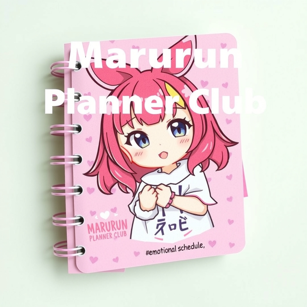 seven habits emotion scheduling marurun notebook cool cute female character by Free AI Image Generator & Maker - No login required✨ | AIGAZOU