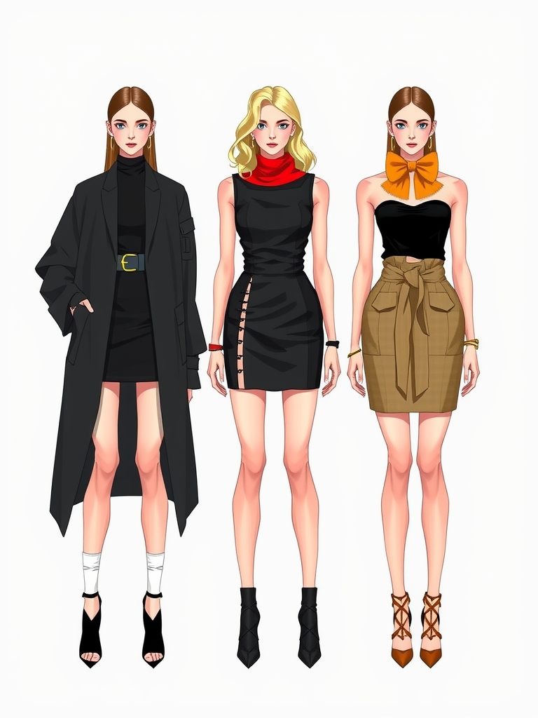 computer fashion drawing final assignment by Free AI Image Generator & Maker - No login required✨ | AIGAZOU
