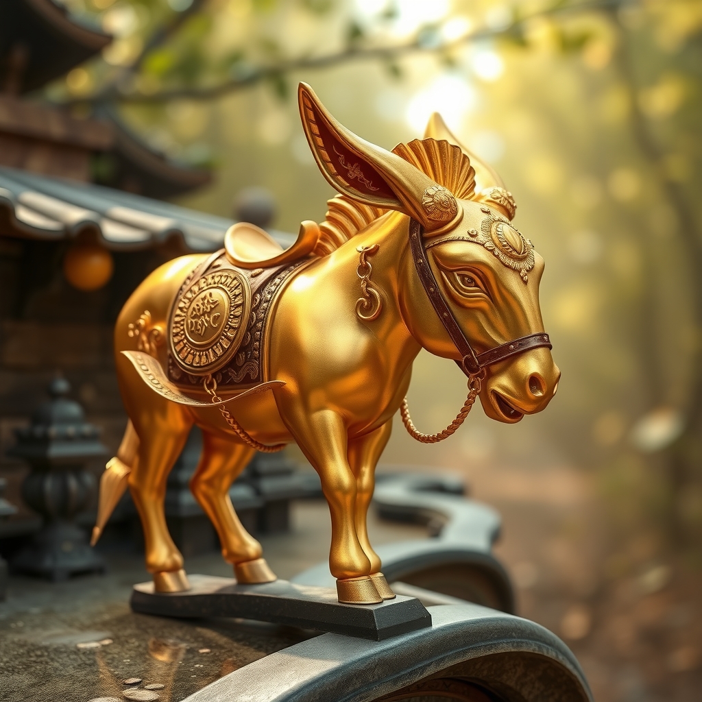 golden donkey by Free AI Image Generator & Maker - No login required✨ | AIGAZOU