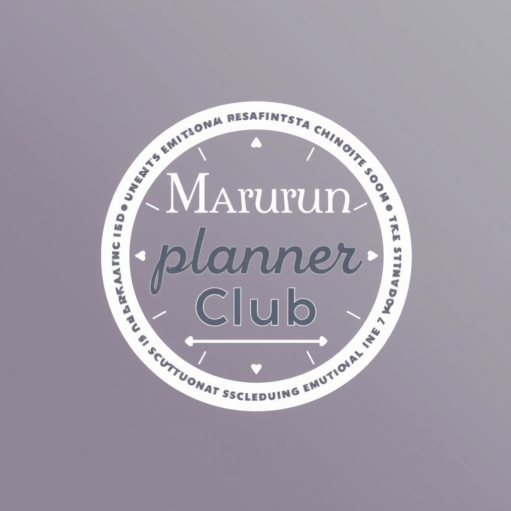 seven habits emotion centered scheduling marurun planner logo by Free AI Image Generator & Maker - No login required✨ | AIGAZOU