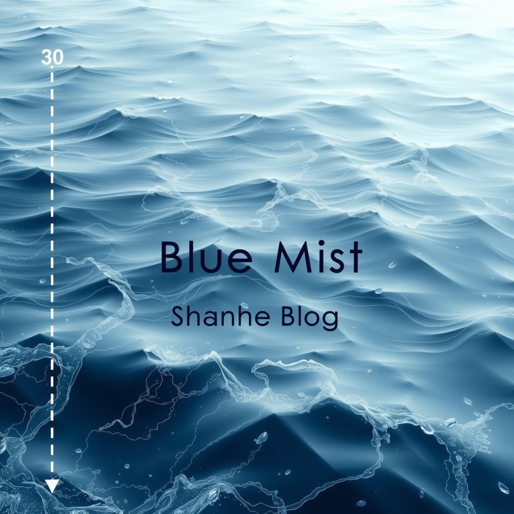 blue mist sea image 30x120 by Free AI Image Generator & Maker - No login required✨ | AIGAZOU