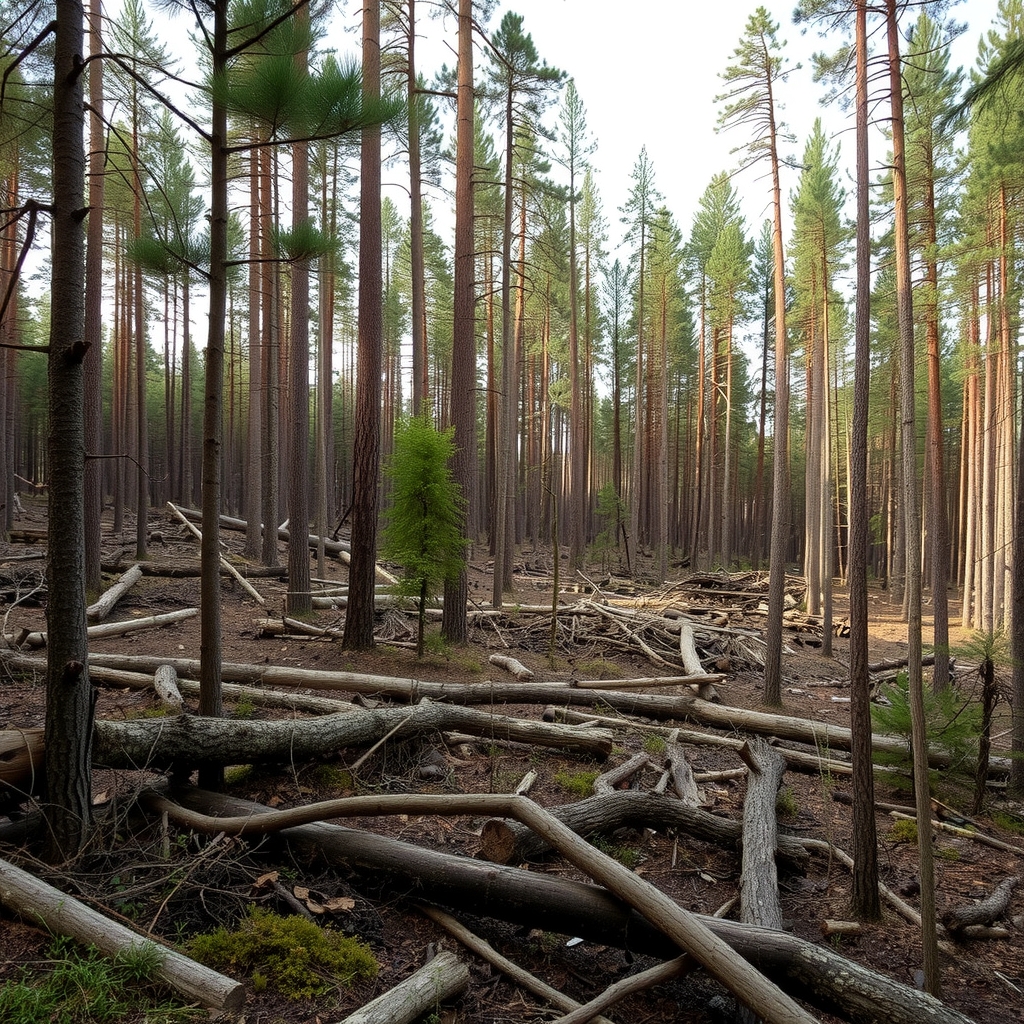 forests cleared completely by Free AI Image Generator & Maker - No login required✨ | AIGAZOU