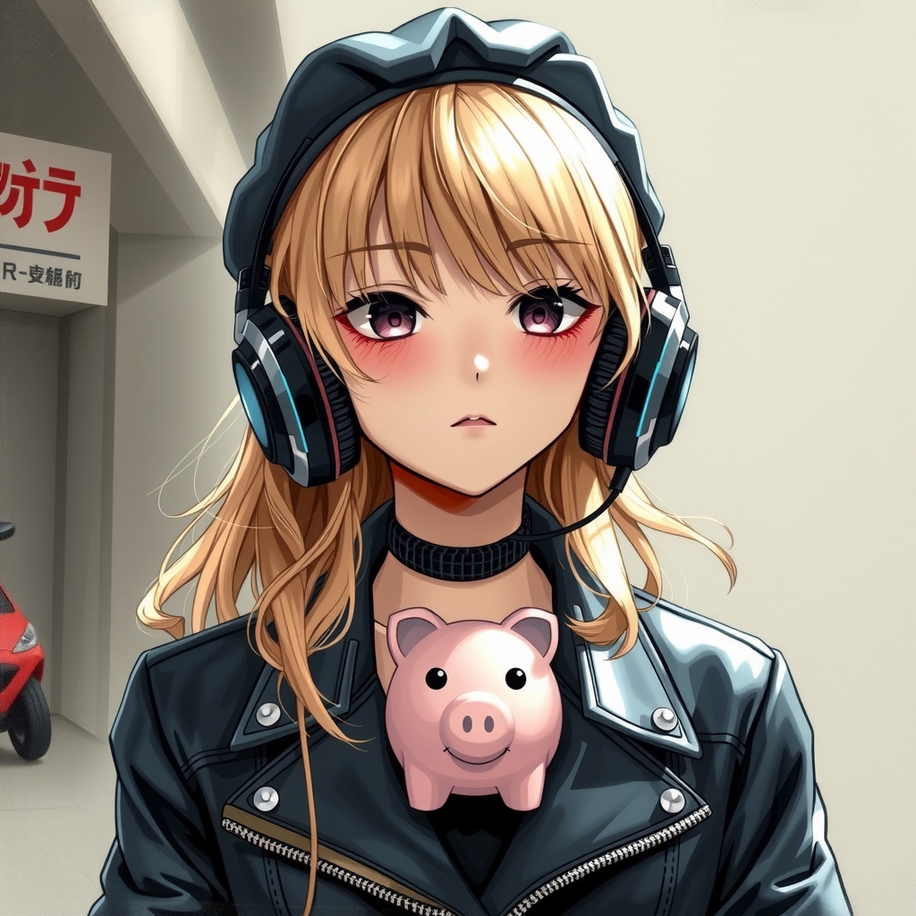 he wears futuristic headphones high fashion by Free AI Image Generator & Maker - No login required✨ | AIGAZOU