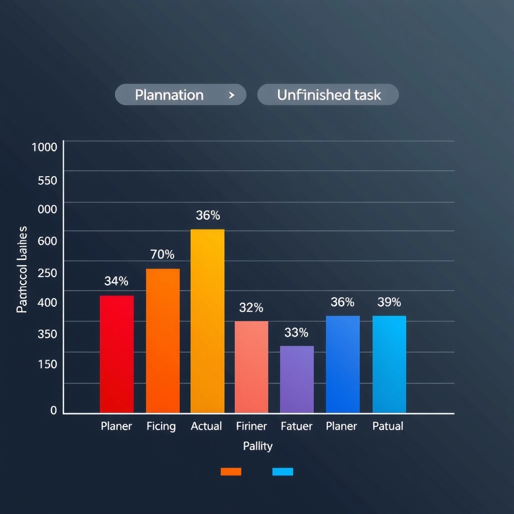 digital art bar chart completion rates by Free AI Image Generator & Maker - No login required✨ | AIGAZOU