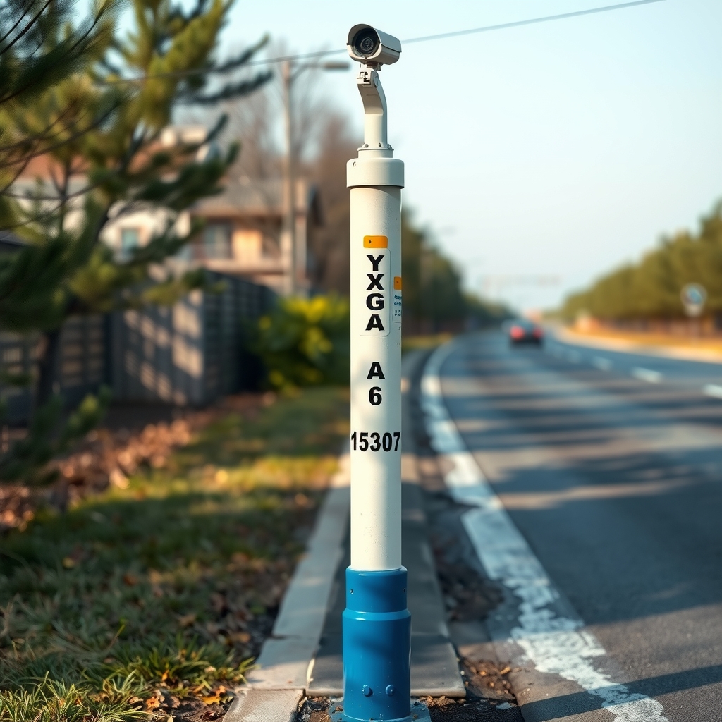 security surveillance pole roadside camera by Free AI Image Generator & Maker - No login required✨ | AIGAZOU