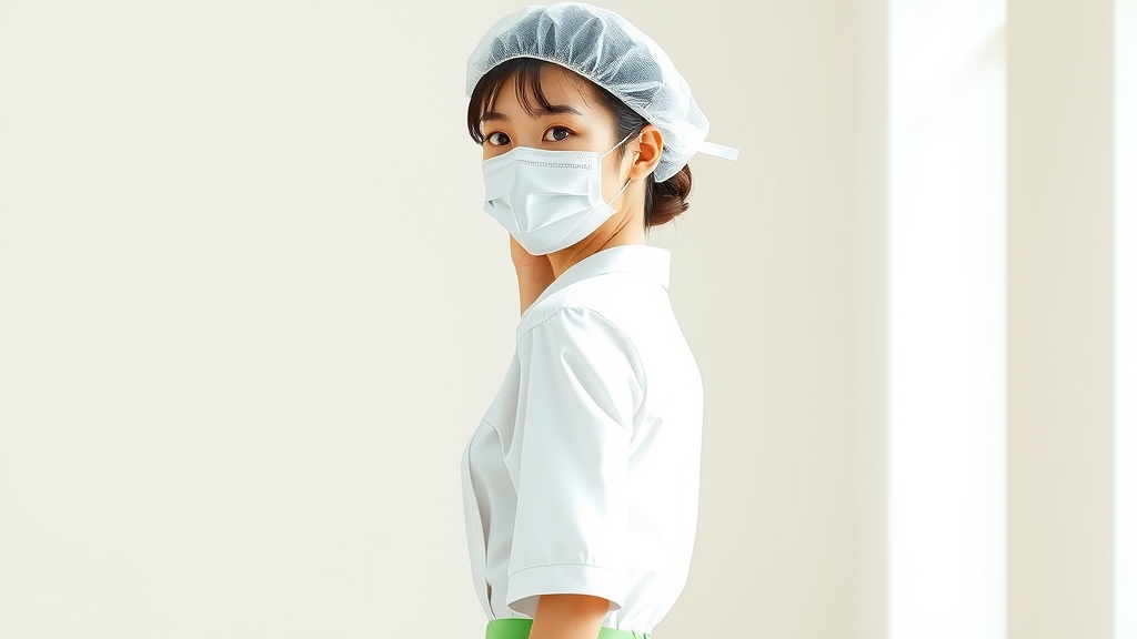 japanese woman white uniform green pants by Free AI Image Generator & Maker - No login required✨ | AIGAZOU