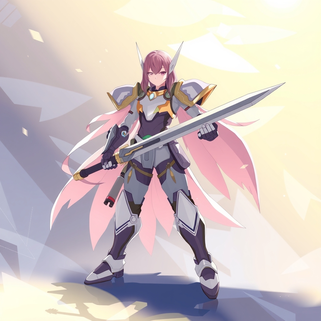 soft anime battle figure pastel colors dynamic pose by Free AI Image Generator & Maker - No login required✨ | AIGAZOU