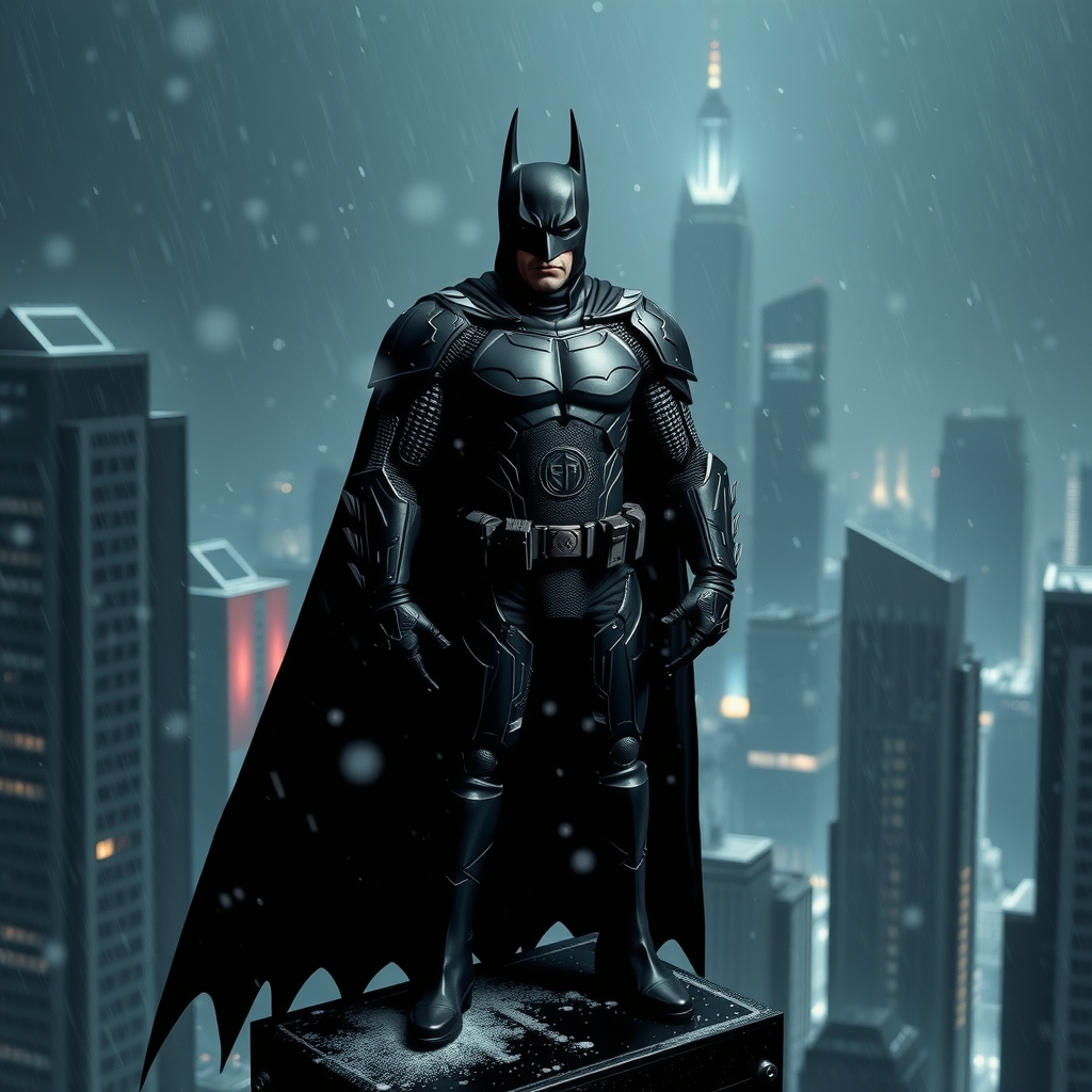batman digital art 1980s shanghai snowstorm rainstorm by Free AI Image Generator & Maker - No login required✨ | AIGAZOU