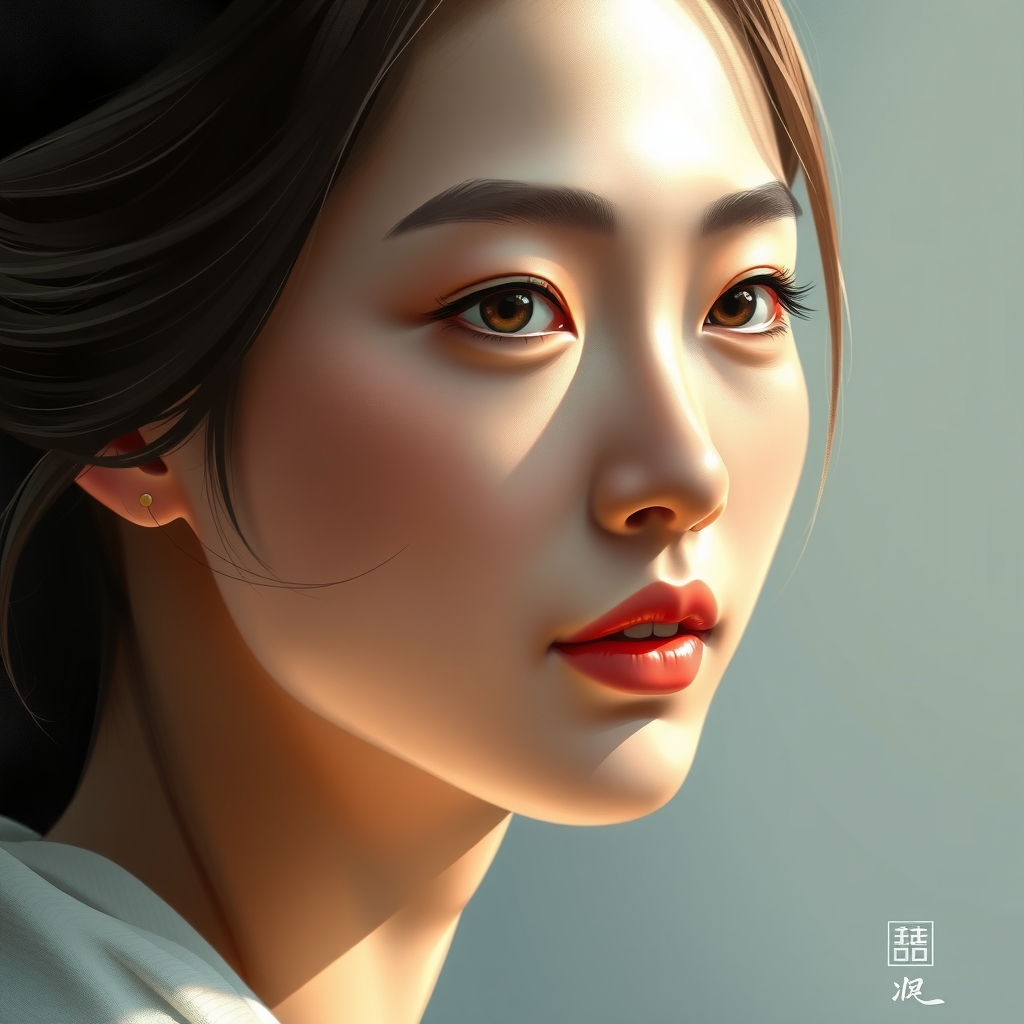 digital art portrait zang xueyan modern classical elements warm cool tones renaissance inspired by Free AI Image Generator & Maker - No login required✨ | AIGAZOU