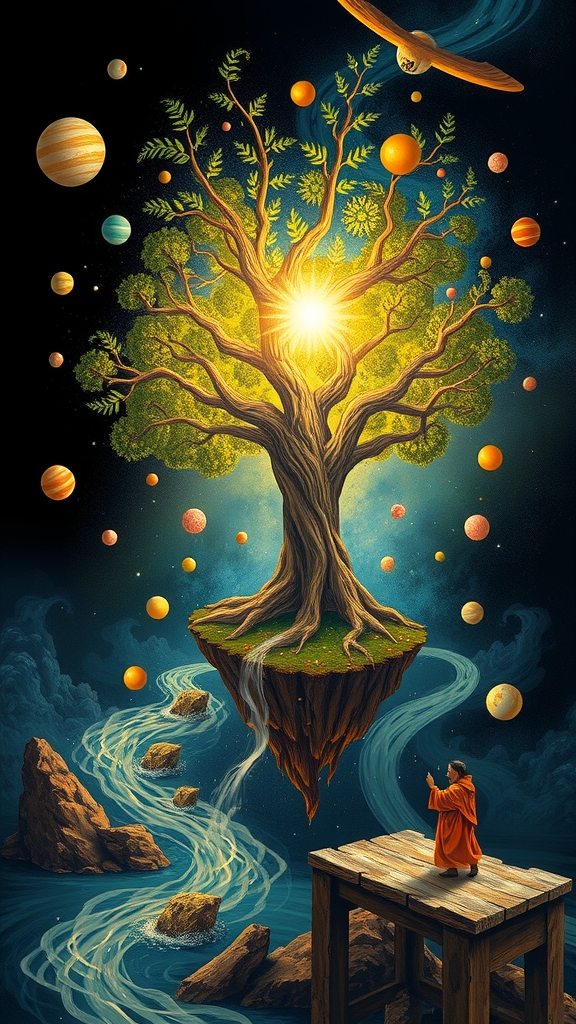 digital art tree of life eternity van gogh inspired by Free AI Image Generator & Maker - No login required✨ | AIGAZOU