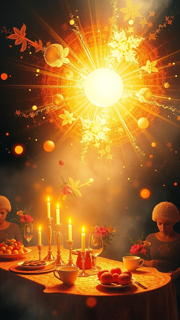 digital art feast of life morning of eternity glow orb colors shapes light love darkness monet impressionist time space wonder by Free AI Image Generator & Maker - No login required✨ | AIGAZOU
