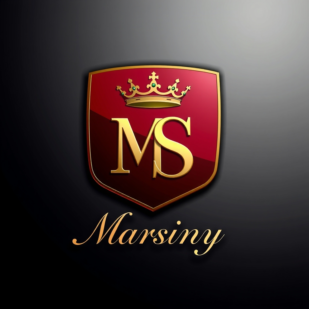 luxury car brand marsiny logo design by Free AI Image Generator & Maker - No login required✨ | AIGAZOU