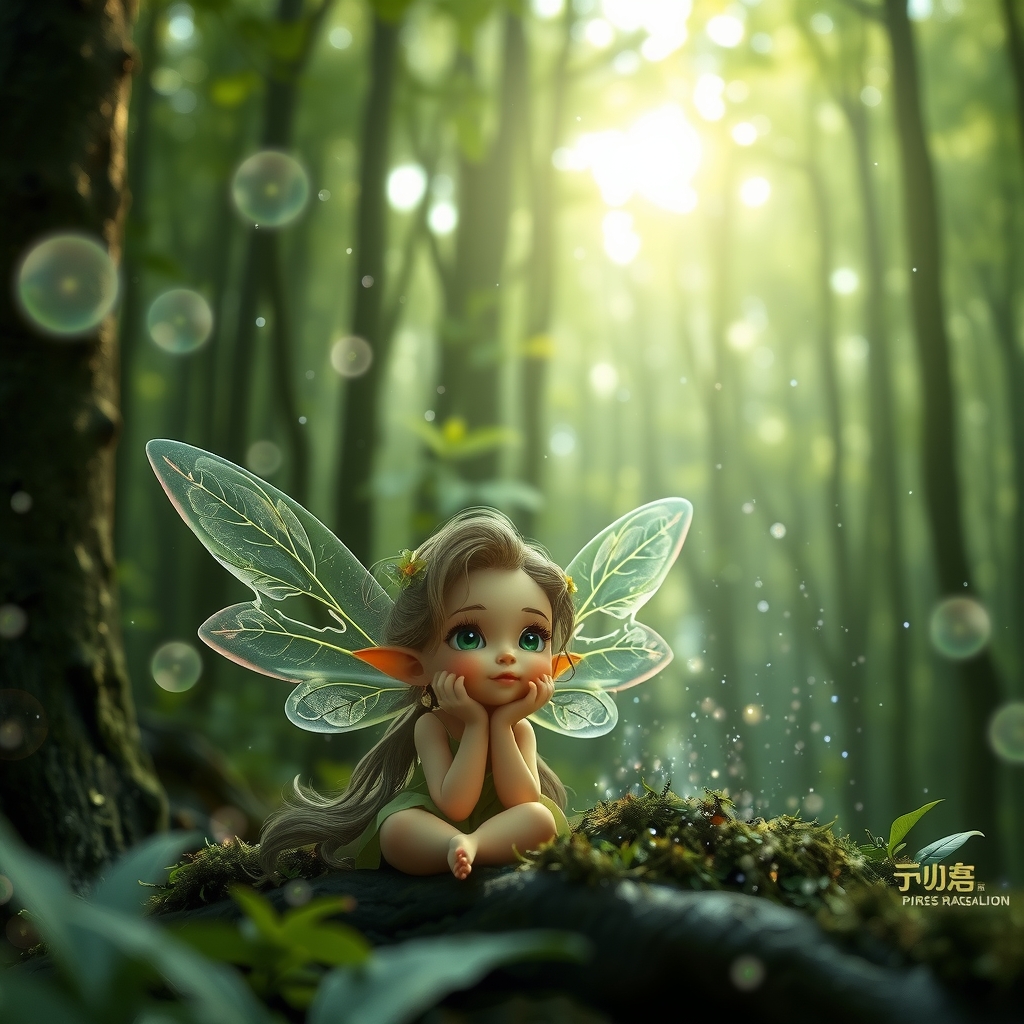 sweet forest fairy child magical forest 3d art by Free AI Image Generator & Maker - No login required✨ | AIGAZOU
