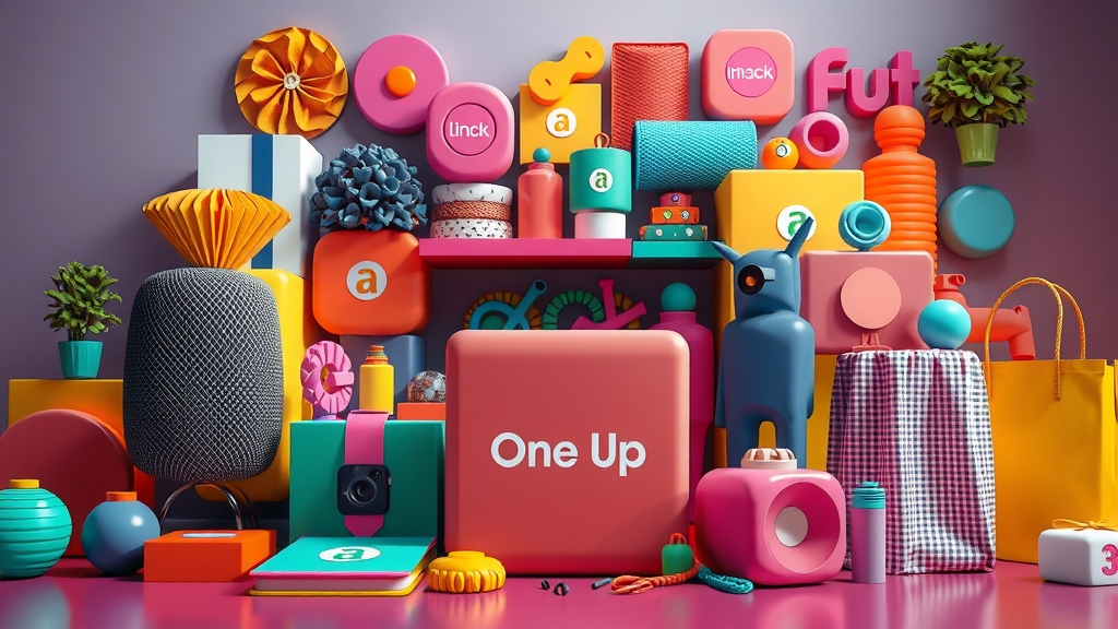 vibrant 3d digital art modern goods dynamic composition by Free AI Image Generator & Maker - No login required✨ | AIGAZOU