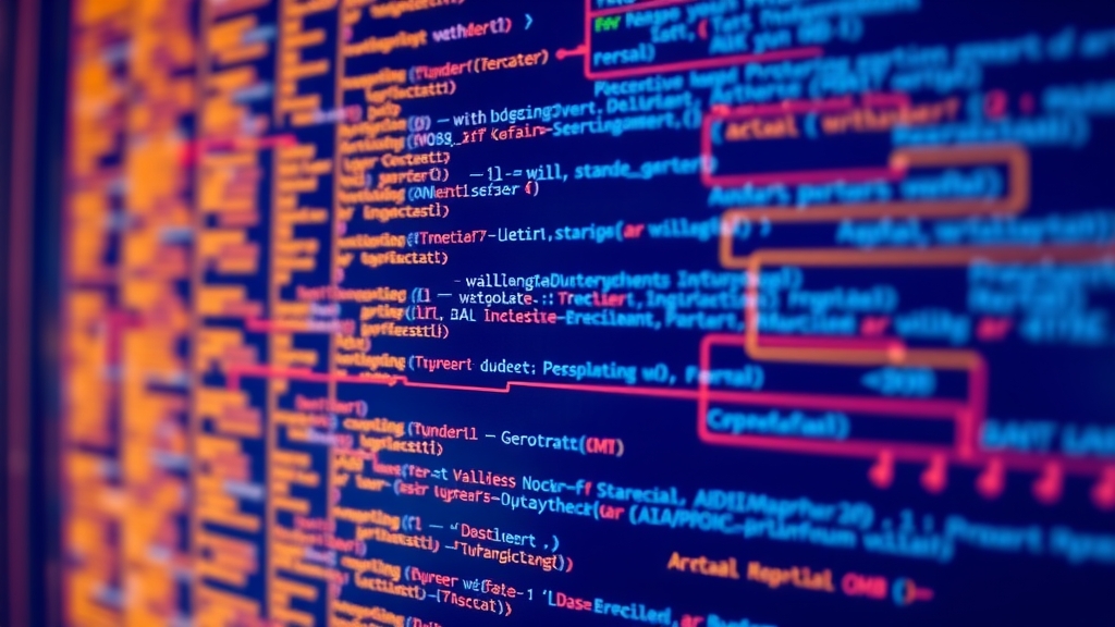 blue and orange programming background by Free AI Image Generator & Maker - No login required✨ | AIGAZOU