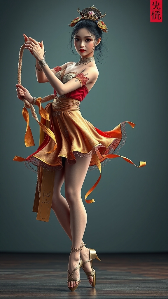 world doll girl dancer legend models smart pose legs color ink logo intricate figuring configuration diversity deployment diversity hierarchical diversity by Free AI Image Generator & Maker - No login required✨ | AIGAZOU