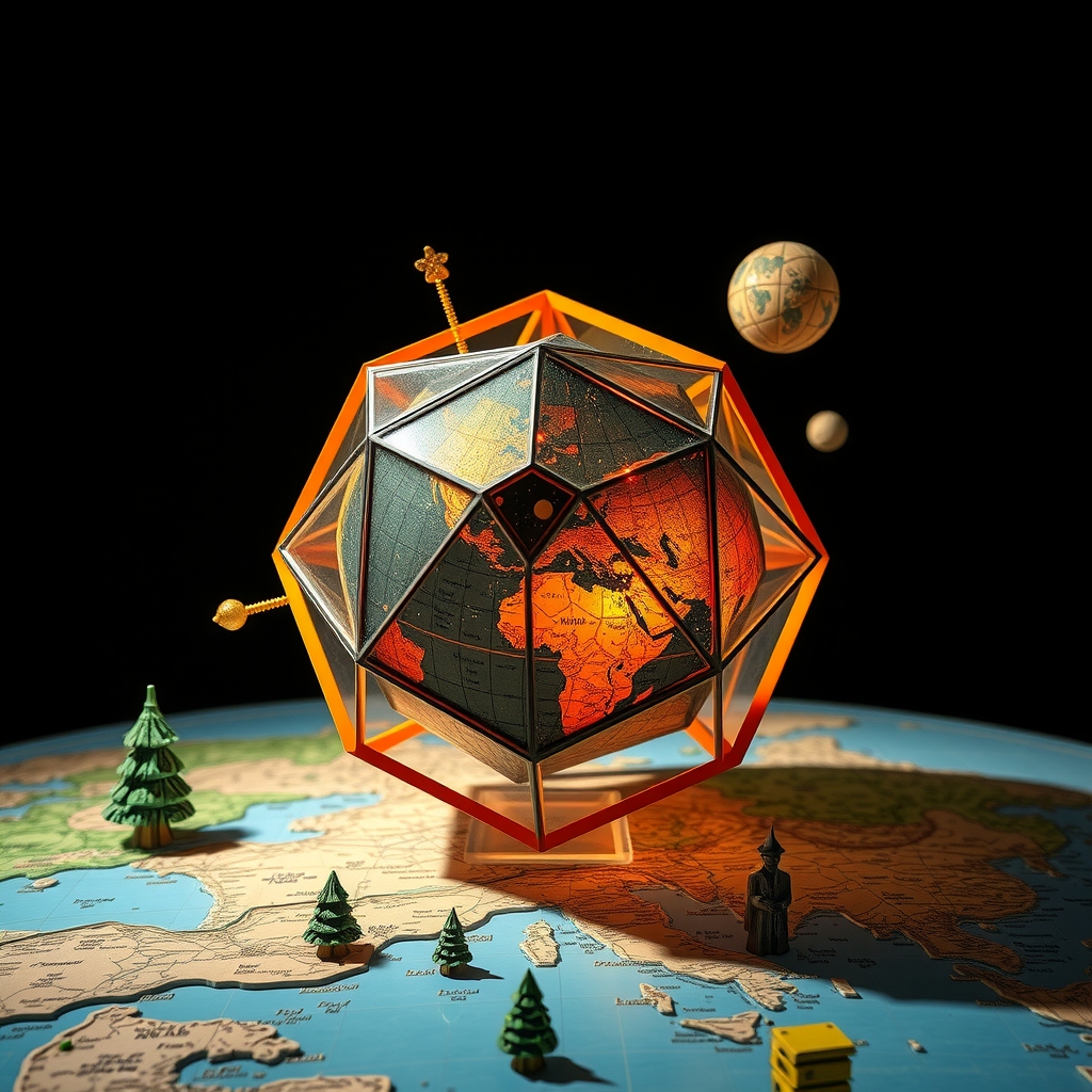 logic world with dodekaeder by Free AI Image Generator & Maker - No login required✨ | AIGAZOU