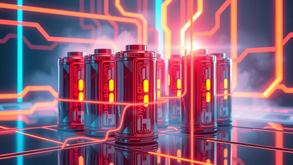 futuristic digital art high tech batteries temperature anomalies by Free AI Image Generator & Maker - No login required✨ | AIGAZOU