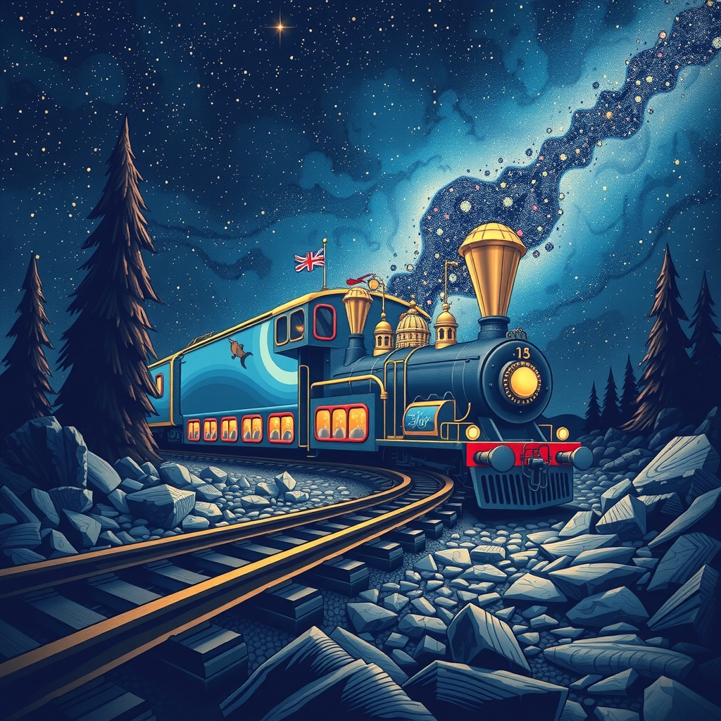space railway by Free AI Image Generator & Maker - No login required✨ | AIGAZOU
