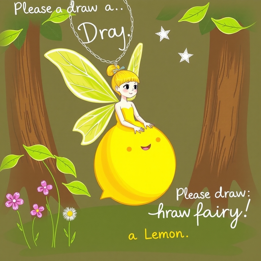draw a fairy like a lemon by Free AI Image Generator & Maker - No login required✨ | AIGAZOU