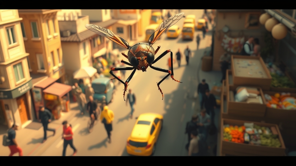 digital art insect journey world human routines perspective by Free AI Image Generator & Maker - No login required✨ | AIGAZOU
