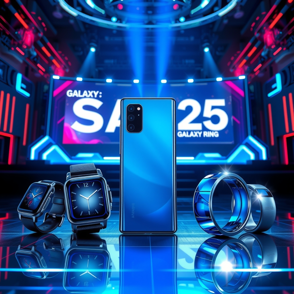galaxy s25 launch event futuristic digital art by Free AI Image Generator & Maker - No login required✨ | AIGAZOU