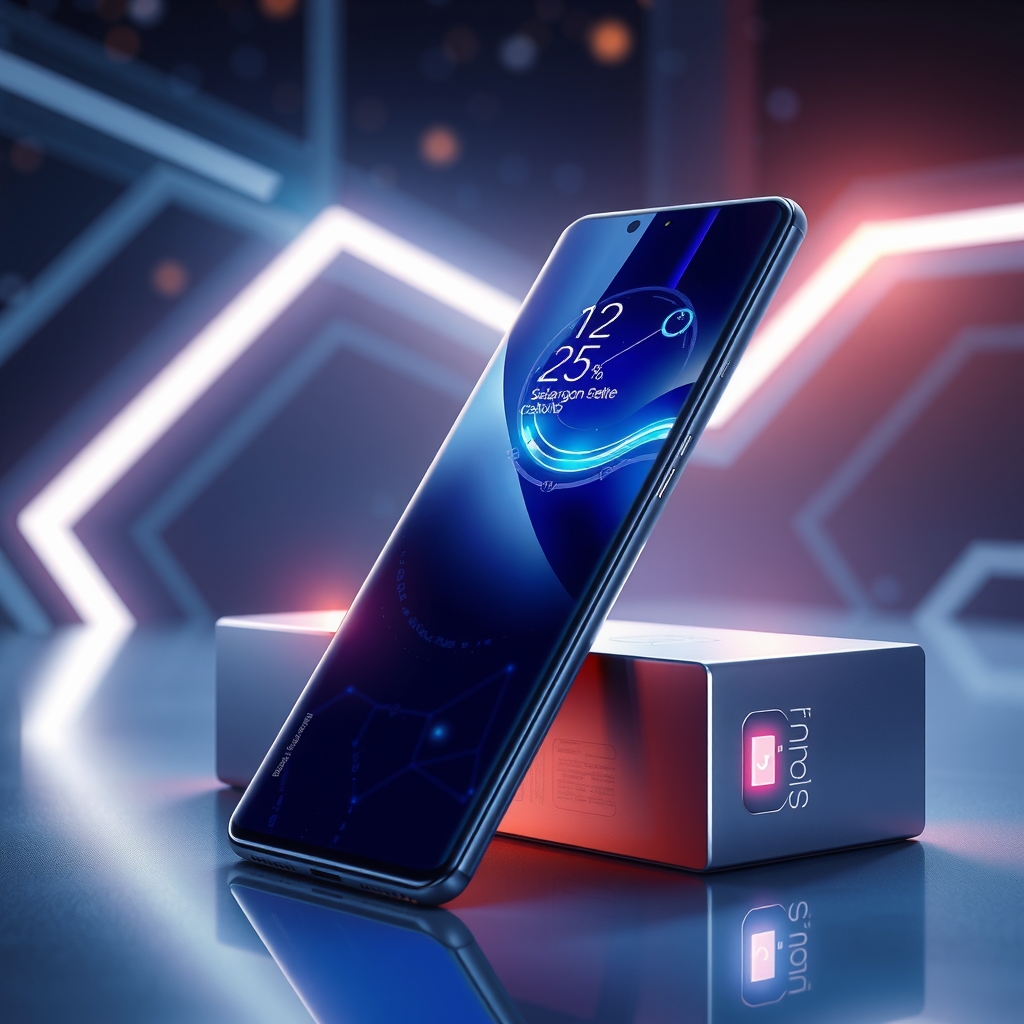 galaxy s25 series futuristic design ai snapdragon 8 elite 65w charging 5500mah battery one ui 7 by Free AI Image Generator & Maker - No login required✨ | AIGAZOU