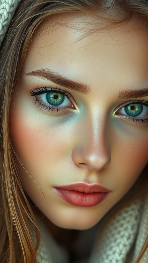 green eyed beauty with changing appearance by Free AI Image Generator & Maker - No login required✨ | AIGAZOU